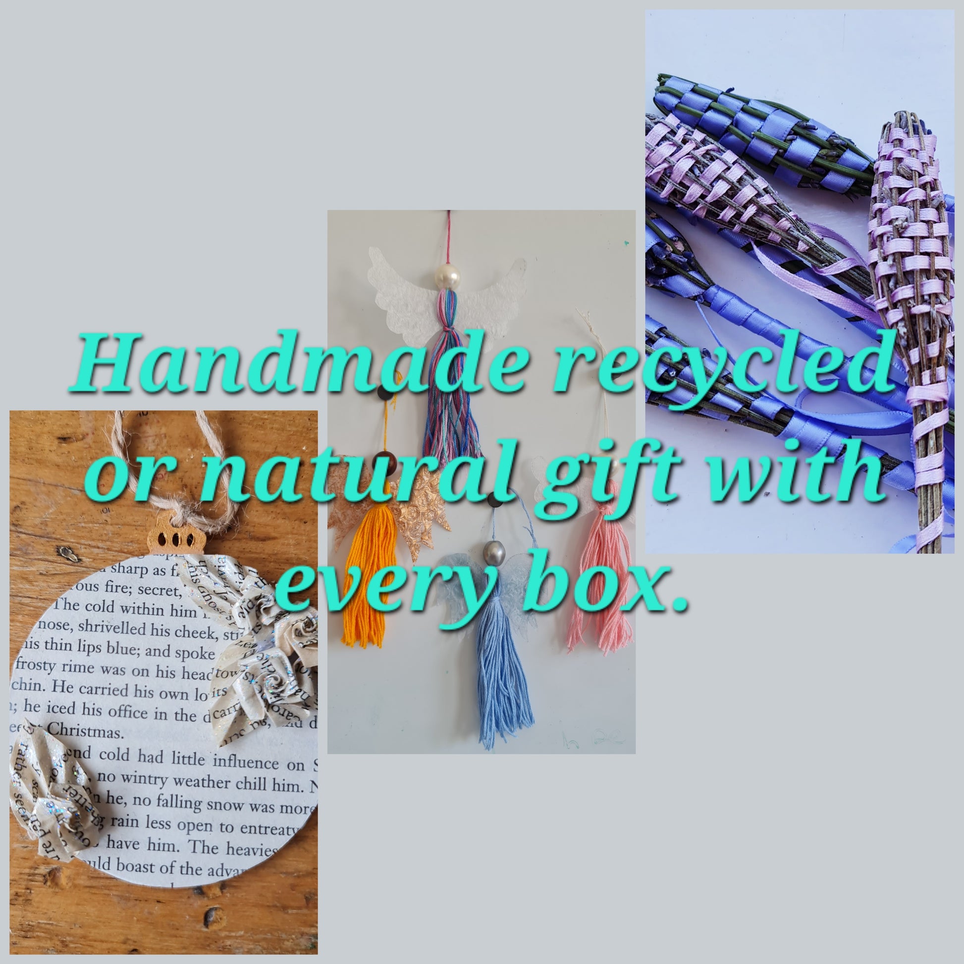 Book jewellery subscription box with a handmade eco-friendly surprise gift image 1