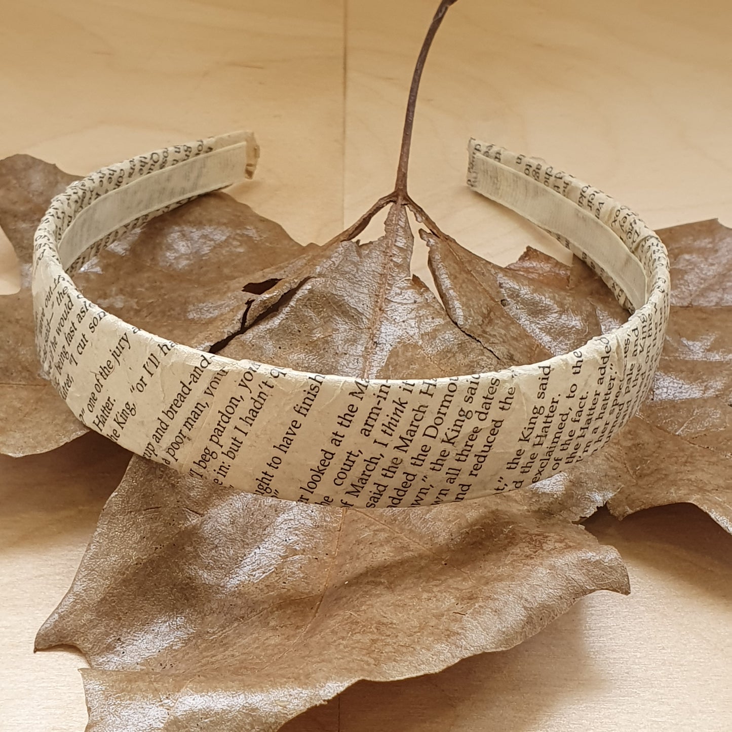 The Secret Garden repurposed book lover headband image 2